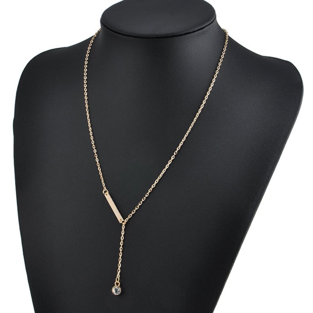 SOLD 14Kt Gold Plated Slider Necklace - Picture 3 of 6